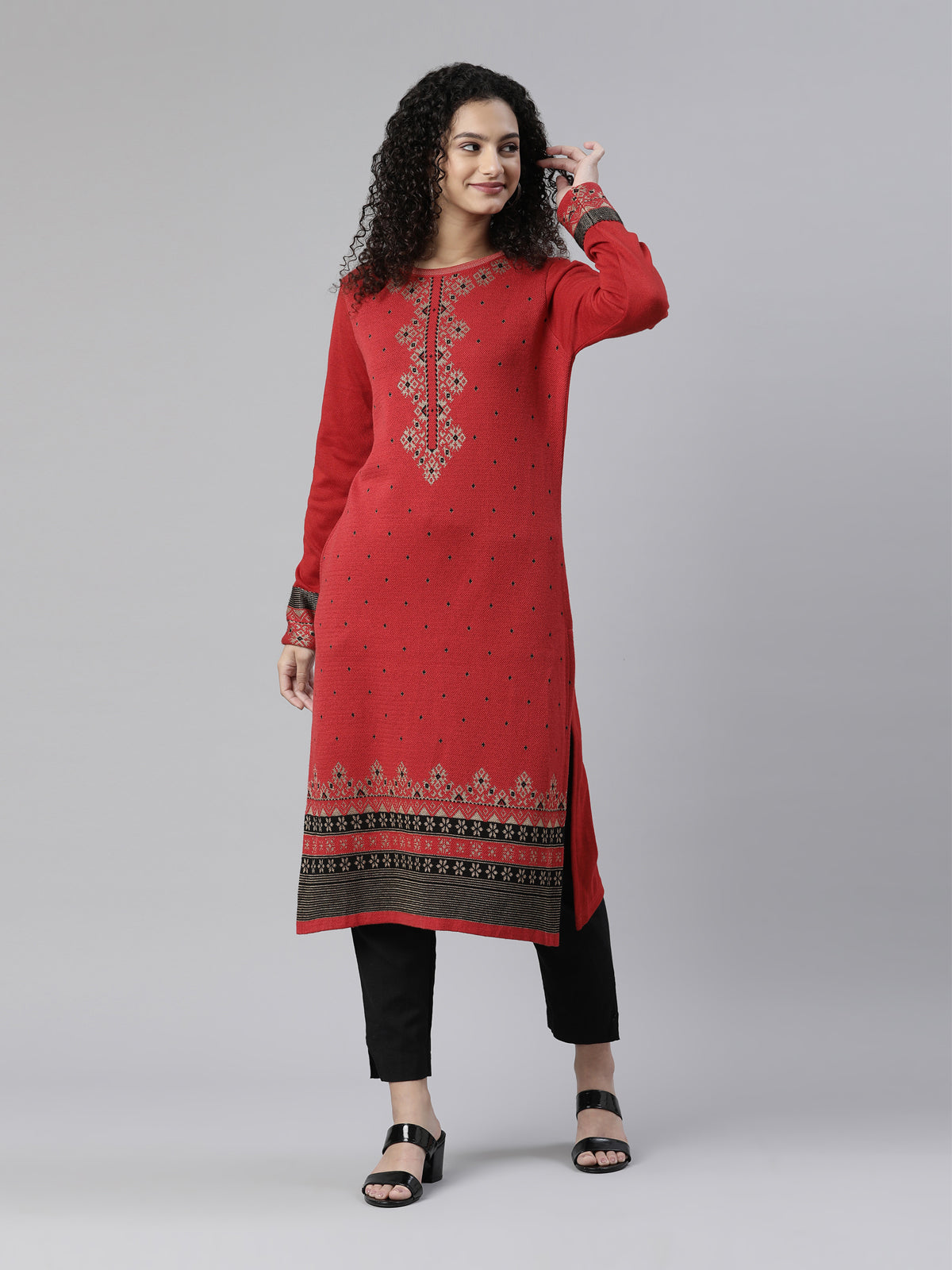 W on sale acrylic kurta