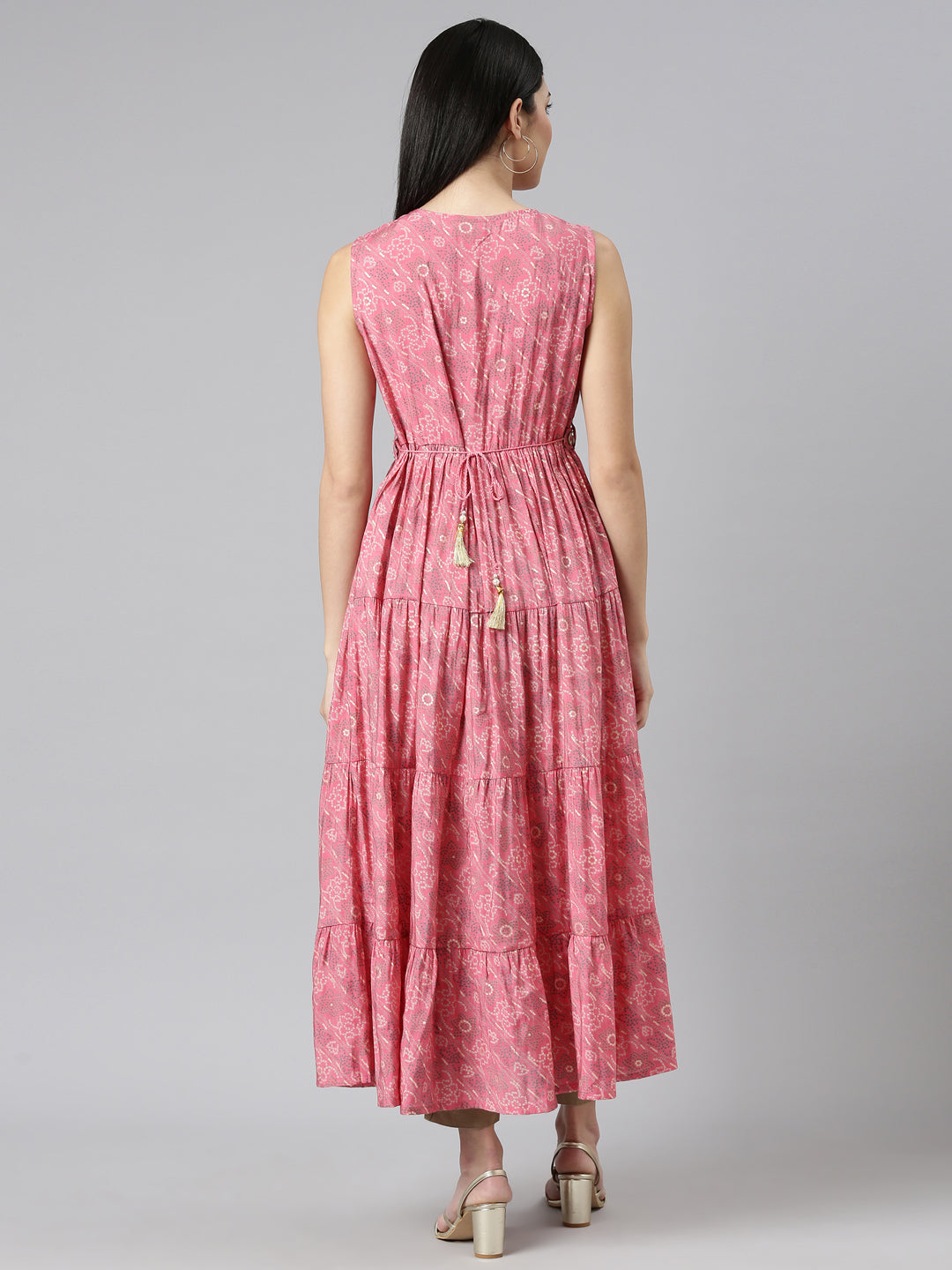 Neeru's Rose Straight Casual Printed Gown