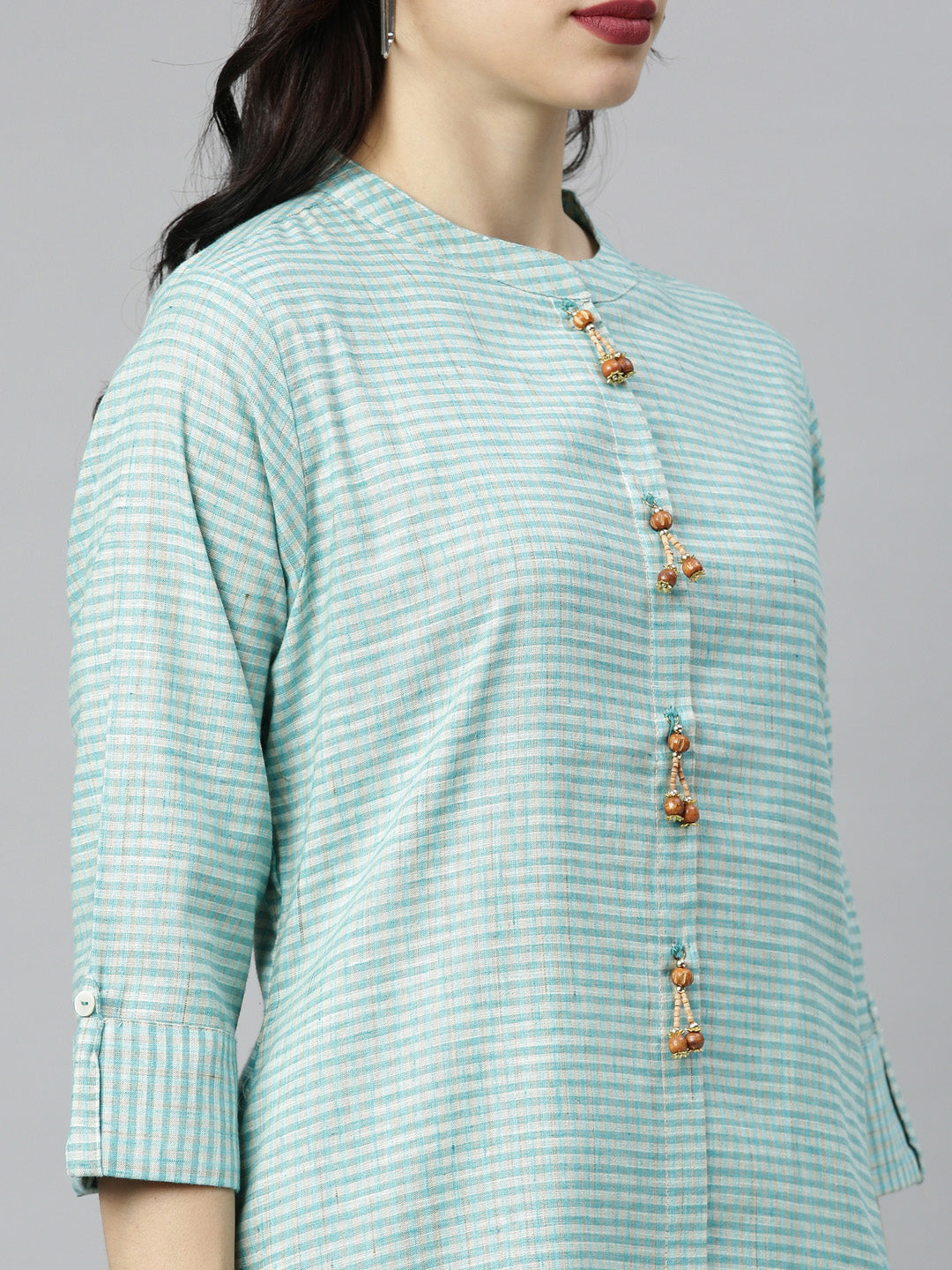 Neeru's Sea Green Colour Cotton Fabric Tunic "48"