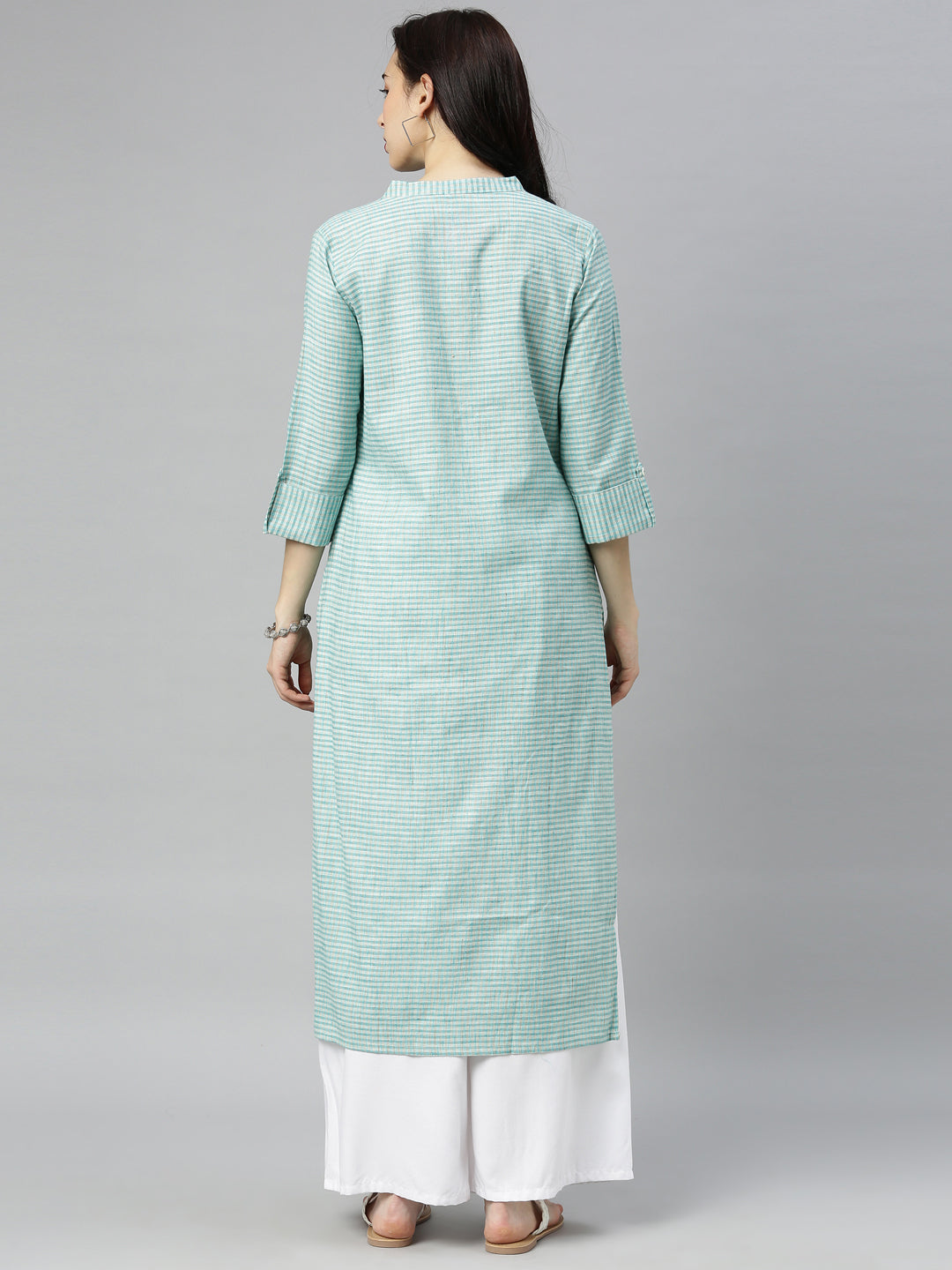 Neeru's Sea Green Colour Cotton Fabric Tunic "48"